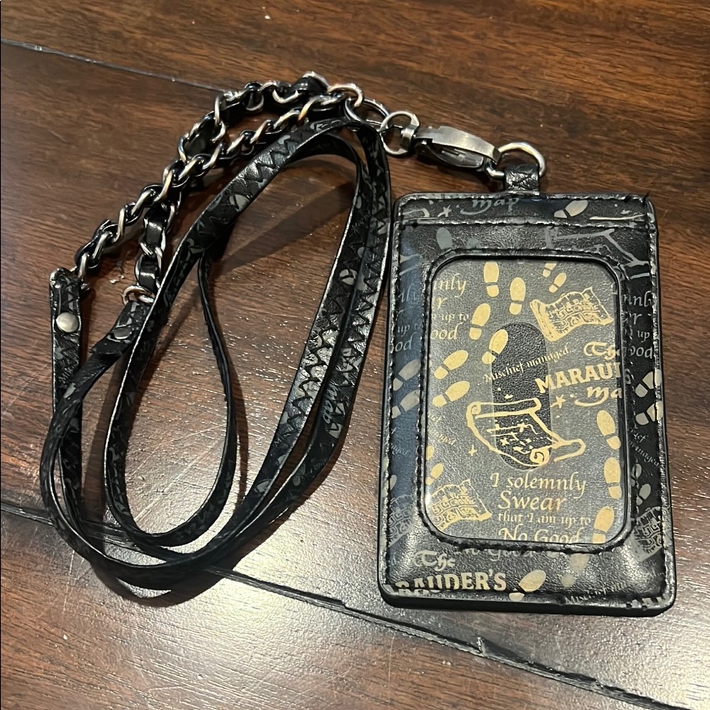 Harry Potter Marauder’s Map I Solemnly Swear ID Badge Lanyard Holder